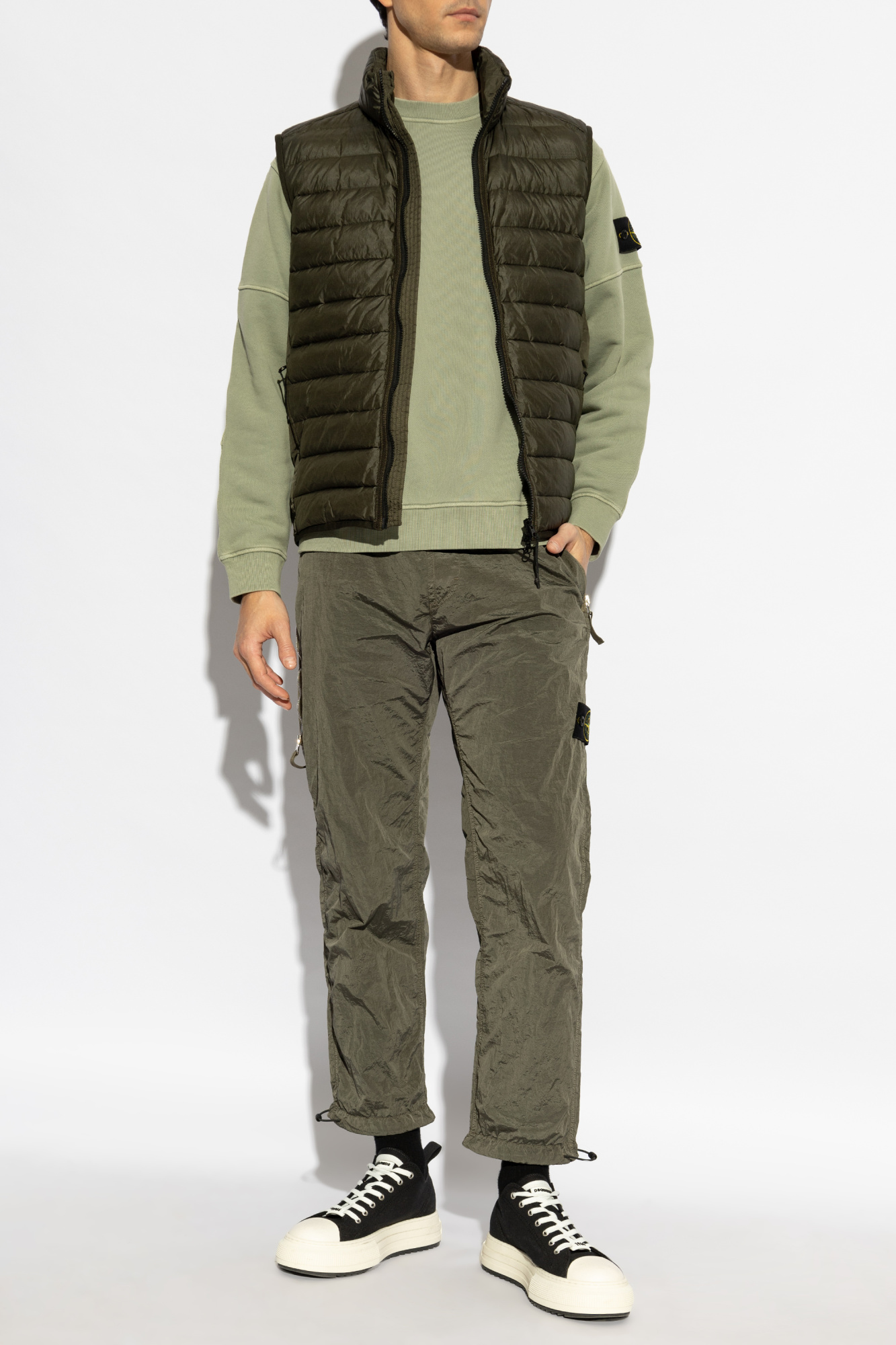 Tシャツ・カットソー STONE  Men Hoodies K1S156100044S0051 V0055 Green Stone Island Compass-badge Cotton Hoodie | Green | FARFETCH
